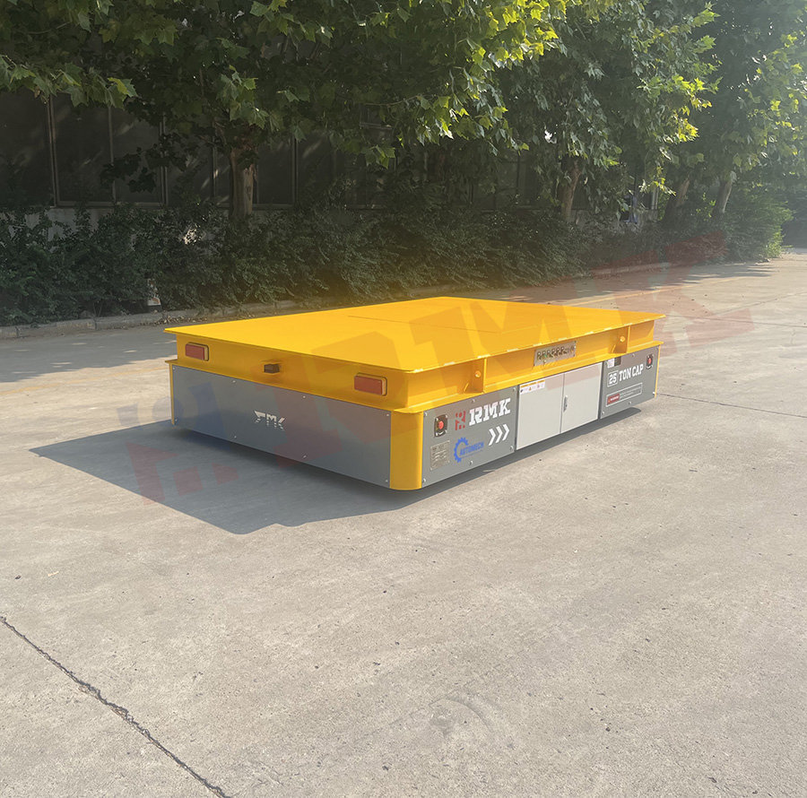 出口 越南 25噸舵輪全向 無軌搬運車 發貨